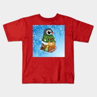 New year Pinguin Kids T-Shirt